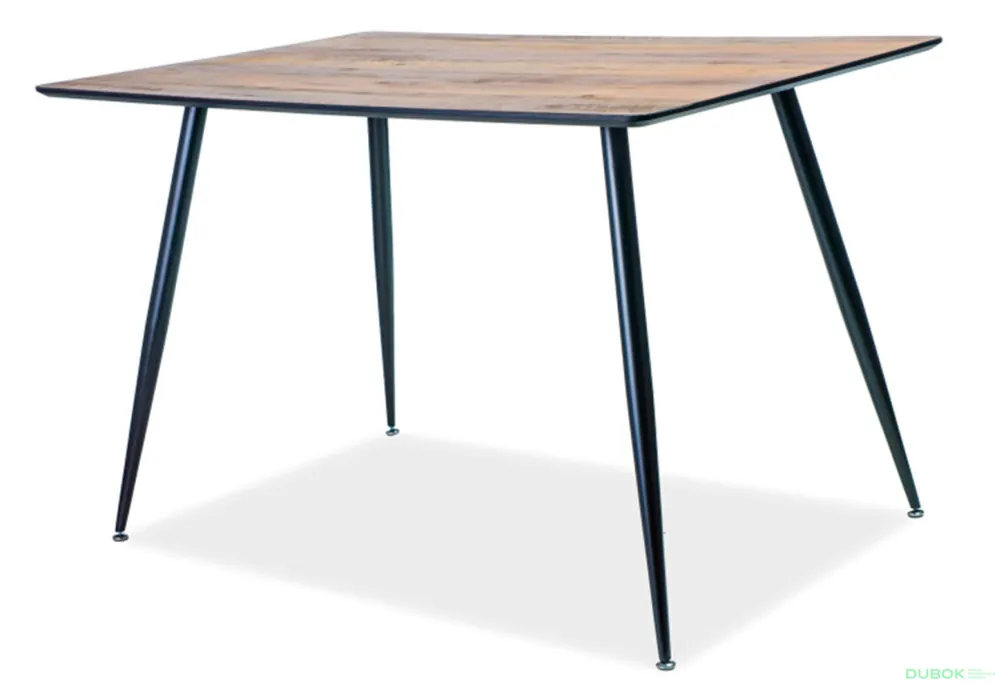 Pouze Dnes Stůl Remus 120x80 ořech / kov černý matný