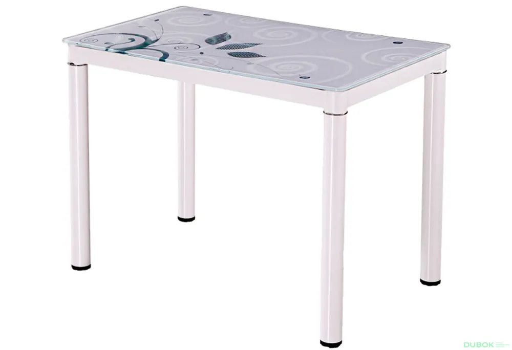 Stůl Damar 100x60 bílý Horká Nabídka
