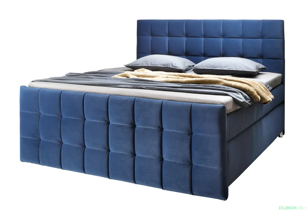 Sleva Postel Imperia 160x200 s roštem Matt Velvet 79 Davis, Elastic-Top 6 cm