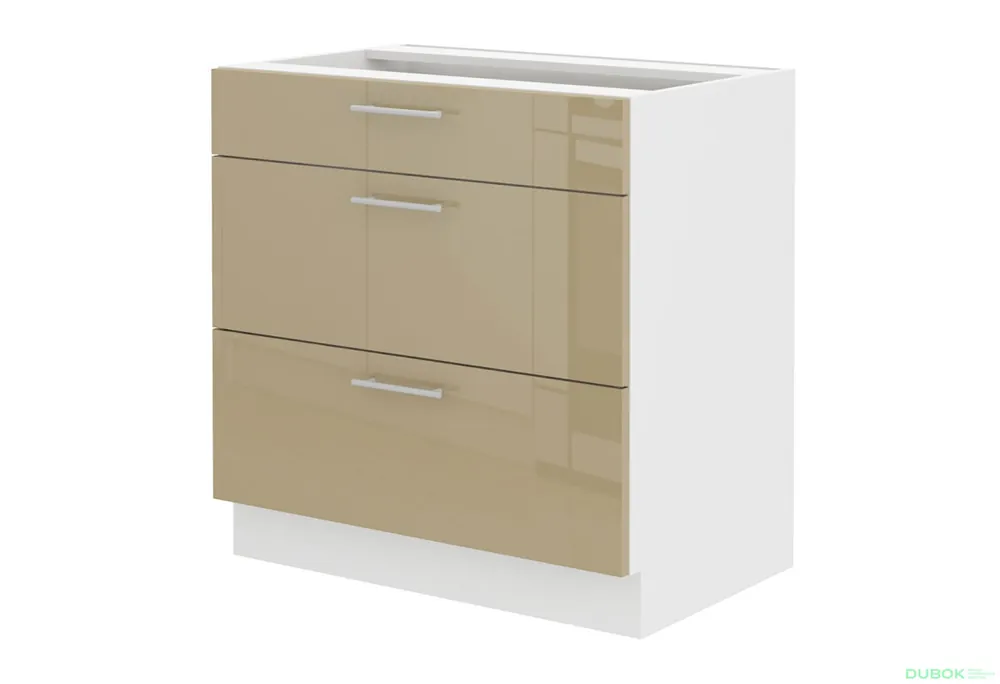 Akce 80 D 3S BB quadro Lara bílý / cappuccino lesk