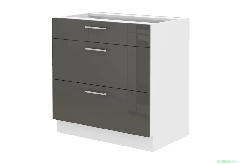 Výprodej 80 D 3S BB quadro Lara bílý / šedý lesk