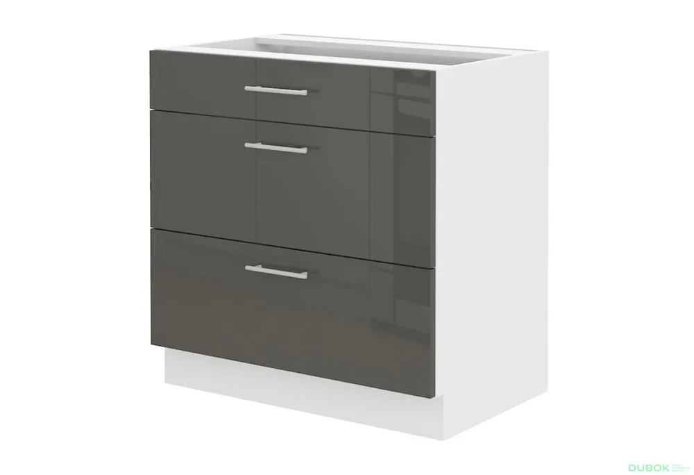 Ověřený 80 D 3S BB premium box Lara bílý / šedý lesk