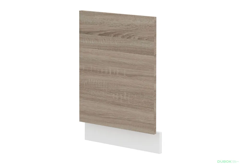 Expresní Doručení ZM 570x446 dvířka Dave bílý hladký / dub sonoma truffle, pracovní deska bílá