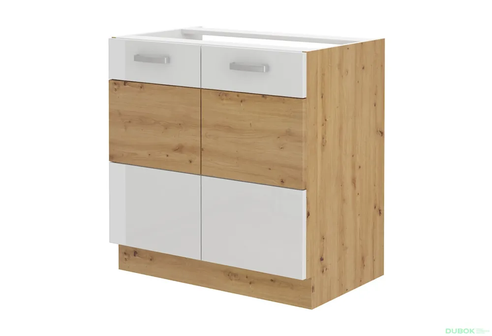 80 ZL 2F BB kuchyňský dřez Artisan / bílý lesk Dokud Zásoby Vydrží