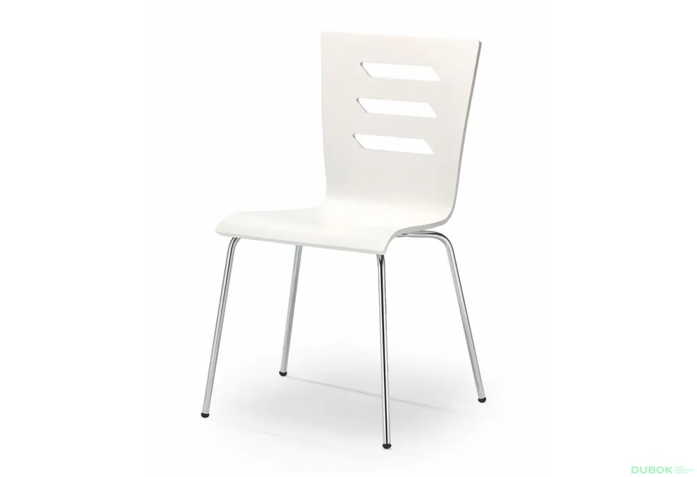Kup Teď Židle K155 chrom, bílá ekokůže