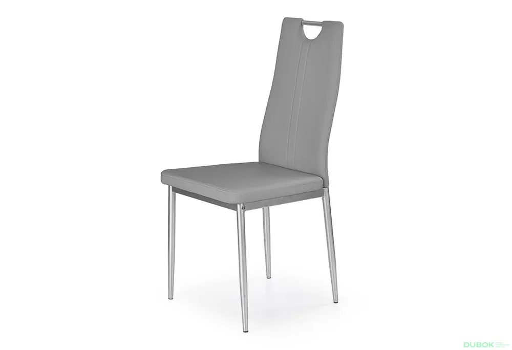 Židle K202 chrom / ekokůže popel Akce