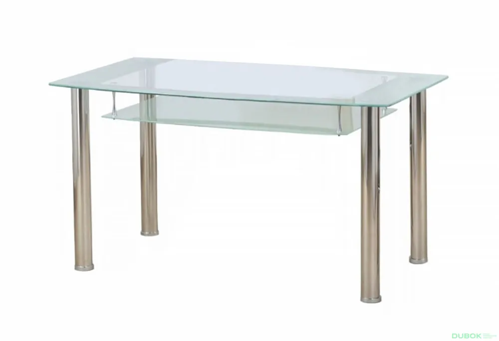 Výprodej Stůl Cristal chrom / sklo