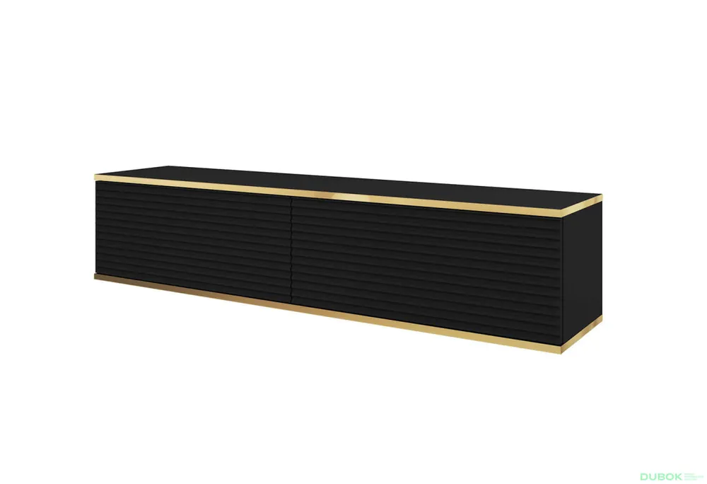 Akce TV stolek RTV 135 MDF černý Oro