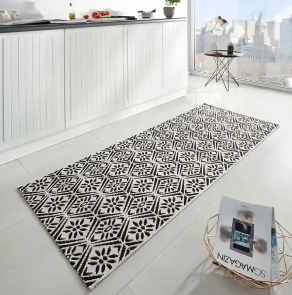 Běhoun Soho 102801 Shwarz-Creme 80x200 cm Ověřený