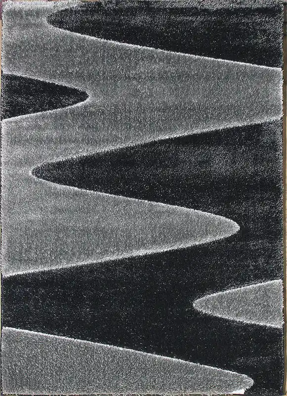 Nízká Cena Kusový koberec Seher 3D 2652 Black Grey