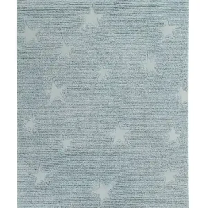 Ručně tkaný kusový koberec Hippy Stars Aqua Blue Bezpečná Platba
