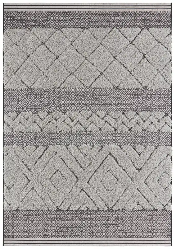 Kusový koberec Handira 103904 Black/Grey Finální Výprodej