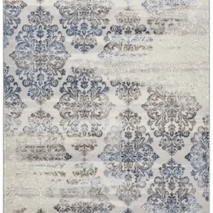 Autentický Kusový koberec Opulence 104727 Silver-dark-blue