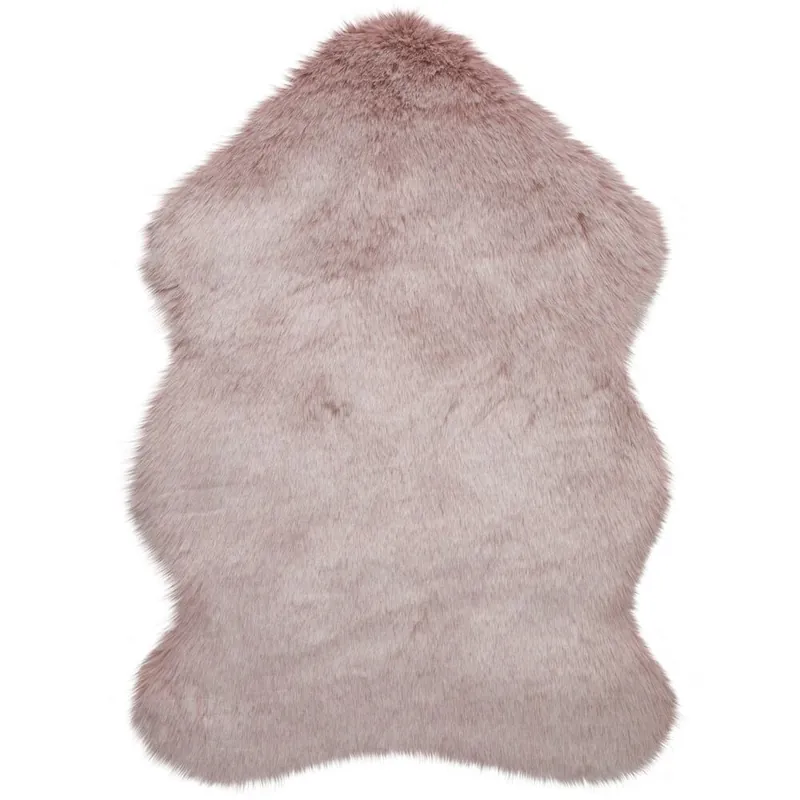 Aktuální Kusový koberec Freja Faux Fur Copenhagen Blush Pink