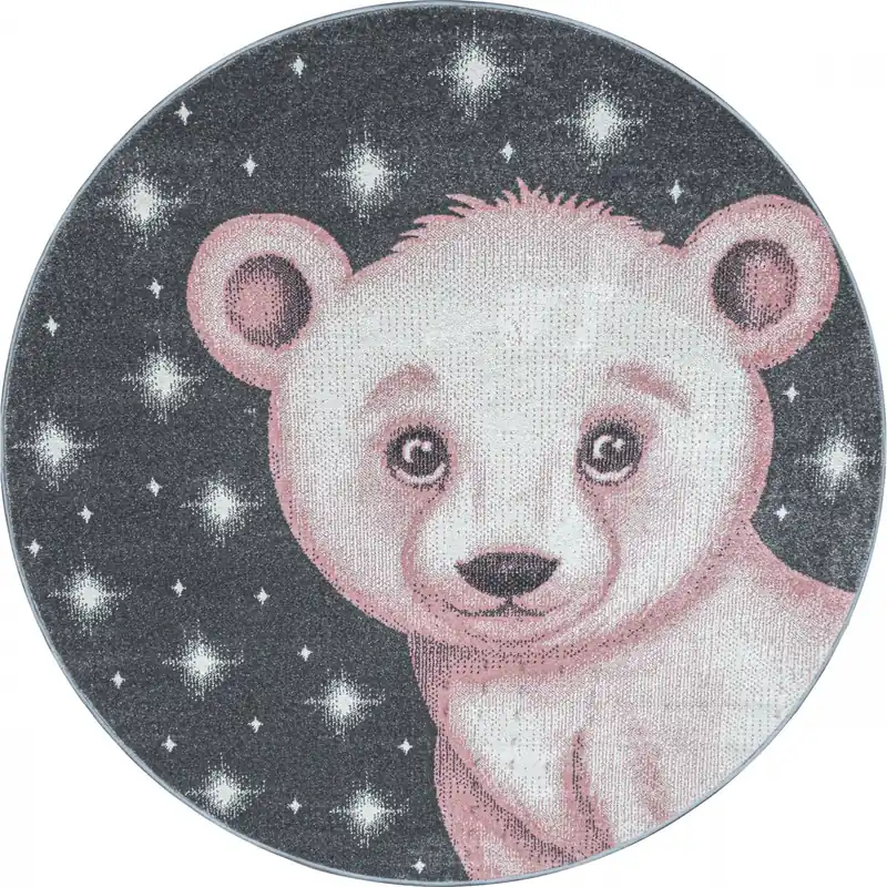 Dětský kusový koberec Bambi 810 pink kruh Speciální Cena