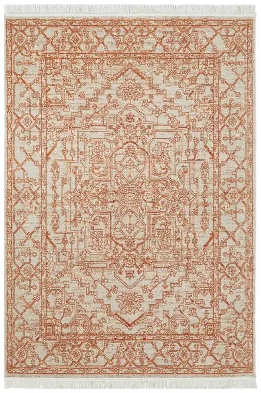 Kusový koberec Sarobi 105133 Rustic Brown, Cream Rychlé Dodání