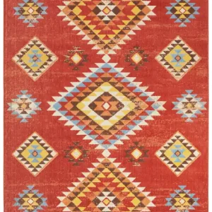 Časově Omezené Kusový koberec Sarobi 105134 Red, Multicolored