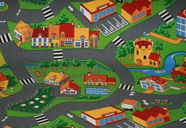 Kup Teď Metrážový koberec Little Village 90 rozměr š.330 x d.310 cm MB