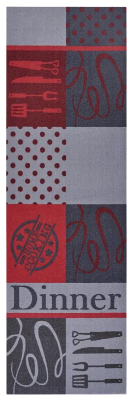 Značkový Běhoun Cook & Clean 105397 Red Grey