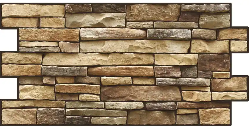 3D obkladový omyvatelný panel PVC Břidlice hnědá (960x476mm) Finální Výprodej