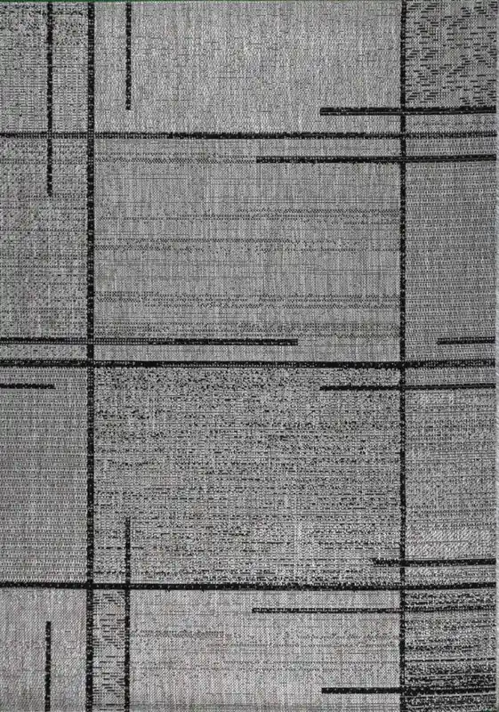 Jutex Level 20516 140x200cm stříbrno-černý Akce
