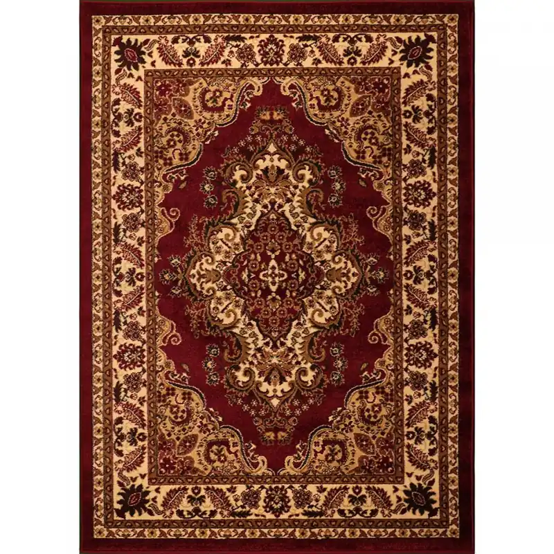 Výprodej Jutex Koberec Medailon 6985A 280x370cm červeno-krémový