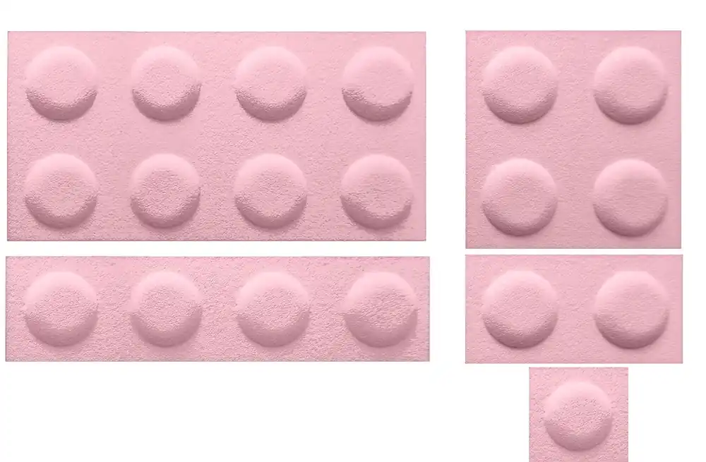 Cenová Bomba Filcový obklad Stavebnicové kostky Světle růžová