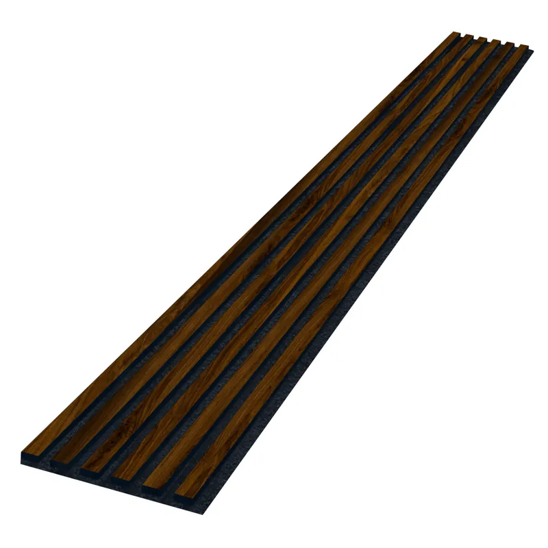 Omezená Nabídka Lamelový obklad akustický 270x30cm ořech