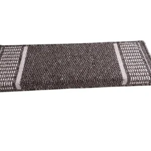 Autentický Nášlap na schody Promenade obdelník 25x80cm hnědý