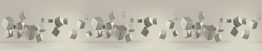 Kuchyňský panel ABS plast Gray cubes 3000x600mm 1,5mm Finální Výprodej