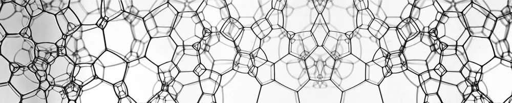 Kuchyňský panel ABS plast Molecules 3000x600mm 1,5mm Nejlepší Volba
