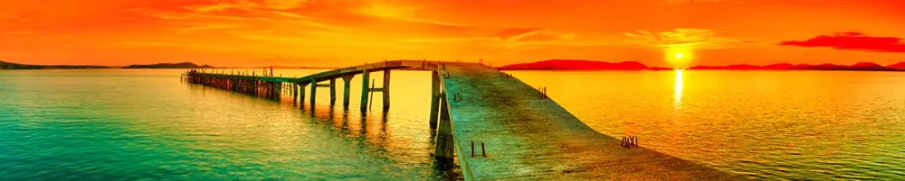 Speciální Cena Kuchyňský panel ABS plast Amber sunset 3000x600mm 1,5mm