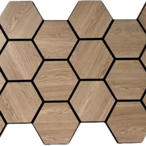 Akustický panel Hexagon SLAN-601 872x579x10mm Bříza Víkendová Akce