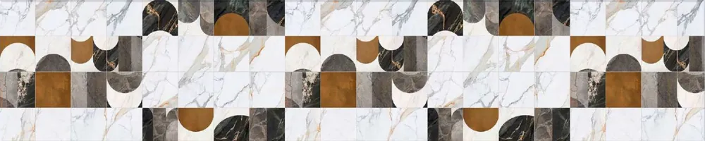 Kuchyňský panel ABS plast Milánské dlaždice 3000x600mm 1,5mm Zlevněný